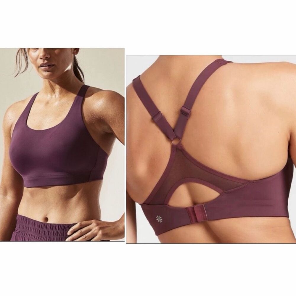 ATHLETA Agate Purple Advance Sports Bra-34DD
